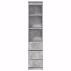 vidaXL Highboard Concrete Grey 37.5x35x180 cm Engineered Wood cabinet - Additional view 5