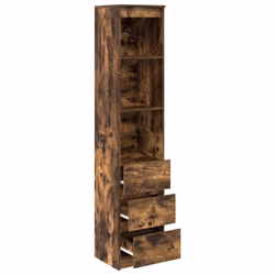 vidaXL Highboard Smoked Oak 37.5x35x180 cm Engineered Wood cabinet - Additional view 4