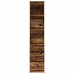 vidaXL Highboard Old Wood 37.5x35x180 cm Engineered Wood cabinet side cabinet - Additional view 5