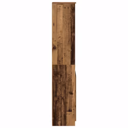vidaXL Highboard Old Wood 37.5x35x180 cm Engineered Wood cabinet side cabinet - Additional view 6
