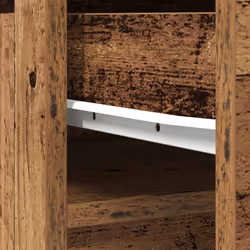 vidaXL Highboard Old Wood 37.5x35x180 cm Engineered Wood cabinet side cabinet - Additional view 9