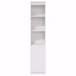 vidaXL Highboard Black Oak 37.5x35x180 cm Engineered Wood cabinet side cabinet - white, 37.5 cm - Additional view 4