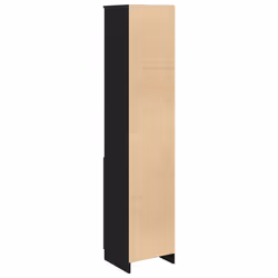 vidaXL Highboard Black Oak 37.5x35x180 cm Engineered Wood cabinet side cabinet - black, 37.5 cm - Additional view 6