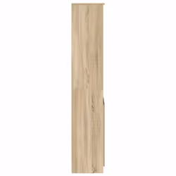 vidaXL Highboard Black Oak 37.5x35x180 cm Engineered Wood cabinet side cabinet - sonoma oak, 37.5 cm - Additional view 5