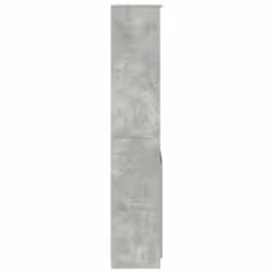 vidaXL Highboard Black Oak 37.5x35x180 cm Engineered Wood cabinet side cabinet - concrete grey, 37.5 cm - Additional view 5