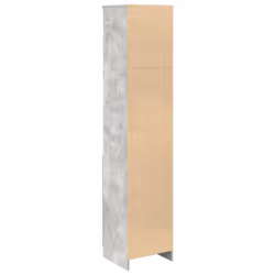 vidaXL Highboard Black Oak 37.5x35x180 cm Engineered Wood cabinet side cabinet - concrete grey, 37.5 cm - Additional view 6