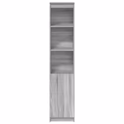 vidaXL Highboard Black Oak 37.5x35x180 cm Engineered Wood cabinet side cabinet - grey sonoma, 37.5 cm - Additional view 4