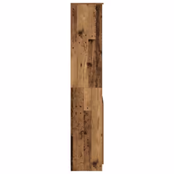 vidaXL Highboard Black Oak 37.5x35x180 cm Engineered Wood cabinet side cabinet - old wood, 37.5 cm - Additional view 5