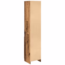 vidaXL Highboard Black Oak 37.5x35x180 cm Engineered Wood cabinet side cabinet - old wood, 37.5 cm - Additional view 6