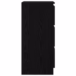 vidaXL Sideboard Black Oak 37.5x35x76 cm Engineered Wood storage cabinet - black oak - Additional view 6