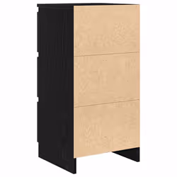 vidaXL Sideboard Black Oak 37.5x35x76 cm Engineered Wood storage cabinet - black oak - Additional view 7