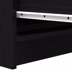 vidaXL Sideboard Black Oak 37.5x35x76 cm Engineered Wood storage cabinet - black oak - Additional view 9