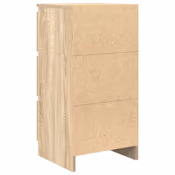 vidaXL Sideboard Black Oak 37.5x35x76 cm Engineered Wood storage cabinet - sonoma oak - Additional view 7