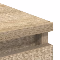 vidaXL Sideboard Black Oak 37.5x35x76 cm Engineered Wood storage cabinet - sonoma oak - Additional view 8