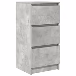 vidaXL Sideboard Black Oak 37.5x35x76 cm Engineered Wood storage cabinet - concrete grey