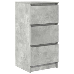 vidaXL Sideboard Black Oak 37.5x35x76 cm Engineered Wood storage cabinet - concrete grey