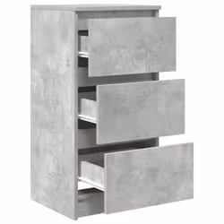 vidaXL Sideboard Black Oak 37.5x35x76 cm Engineered Wood storage cabinet - concrete grey - Additional view 4