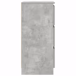 vidaXL Sideboard Black Oak 37.5x35x76 cm Engineered Wood storage cabinet - concrete grey - Additional view 6