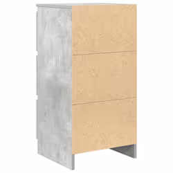 vidaXL Sideboard Black Oak 37.5x35x76 cm Engineered Wood storage cabinet - concrete grey - Additional view 7
