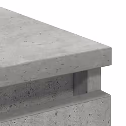 vidaXL Sideboard Black Oak 37.5x35x76 cm Engineered Wood storage cabinet - concrete grey - Additional view 8