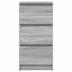 vidaXL Sideboard Black Oak 37.5x35x76 cm Engineered Wood storage cabinet - grey sonoma - Additional view 5