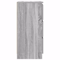 vidaXL Sideboard Black Oak 37.5x35x76 cm Engineered Wood storage cabinet - grey sonoma - Additional view 6