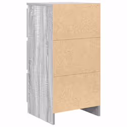 vidaXL Sideboard Black Oak 37.5x35x76 cm Engineered Wood storage cabinet - grey sonoma - Additional view 7