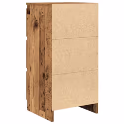 vidaXL Sideboard Black Oak 37.5x35x76 cm Engineered Wood storage cabinet - old wood - Additional view 7