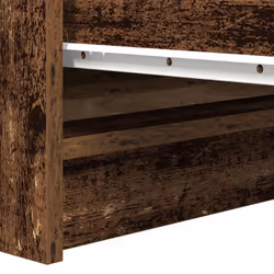 vidaXL Sideboard Black Oak 37.5x35x76 cm Engineered Wood storage cabinet - old wood - Additional view 9
