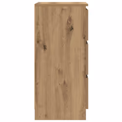 vidaXL Sideboard Black Oak 37.5x35x76 cm Engineered Wood storage cabinet - artisan oak - Additional view 6