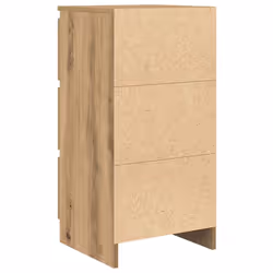 vidaXL Sideboard Black Oak 37.5x35x76 cm Engineered Wood storage cabinet - artisan oak - Additional view 7