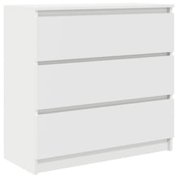 vidaXL Sideboard Grey Sonoma 80x35x76 cm Engineered Wood storage cabinet - white