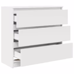 vidaXL Sideboard Grey Sonoma 80x35x76 cm Engineered Wood storage cabinet - white - Additional view 4