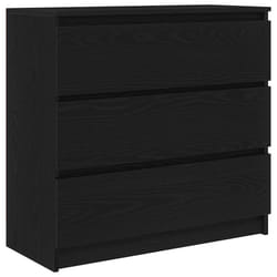 vidaXL Sideboard Grey Sonoma 80x35x76 cm Engineered Wood storage cabinet - black oak