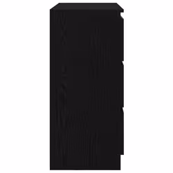 vidaXL Sideboard Grey Sonoma 80x35x76 cm Engineered Wood storage cabinet - black oak - Additional view 6