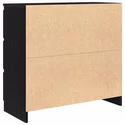 vidaXL Sideboard Grey Sonoma 80x35x76 cm Engineered Wood storage cabinet - black oak - Additional view 7