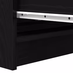 vidaXL Sideboard Grey Sonoma 80x35x76 cm Engineered Wood storage cabinet - black oak - Additional view 9