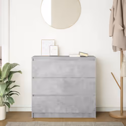 vidaXL Sideboard Grey Sonoma 80x35x76 cm Engineered Wood storage cabinet - concrete grey