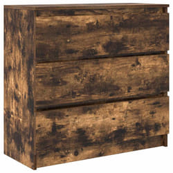 vidaXL Sideboard Grey Sonoma 80x35x76 cm Engineered Wood storage cabinet - smoked oak