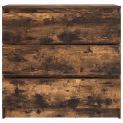 vidaXL Sideboard Grey Sonoma 80x35x76 cm Engineered Wood storage cabinet - smoked oak - Additional view 5