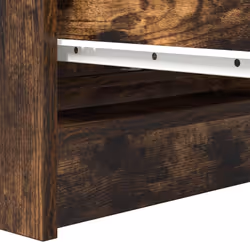 vidaXL Sideboard Grey Sonoma 80x35x76 cm Engineered Wood storage cabinet - smoked oak - Additional view 9