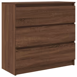 vidaXL Sideboard Grey Sonoma 80x35x76 cm Engineered Wood storage cabinet - brown oak