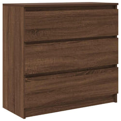 vidaXL Sideboard Grey Sonoma 80x35x76 cm Engineered Wood storage cabinet - brown oak