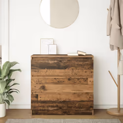 vidaXL Sideboard Grey Sonoma 80x35x76 cm Engineered Wood storage cabinet - old wood