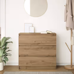 vidaXL Sideboard Grey Sonoma 80x35x76 cm Engineered Wood storage cabinet - artisan oak