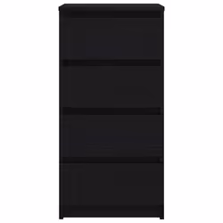 vidaXL Sideboard Black Oak 37.5x35x76 cm Engineered Wood storage cabinet - Additional view 5