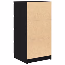 vidaXL Sideboard Black Oak 37.5x35x76 cm Engineered Wood storage cabinet - Additional view 7