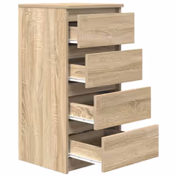 vidaXL Sideboard Sonoma Oak 37.5x35x76 cm Engineered Wood storage cabinet - Additional view 4