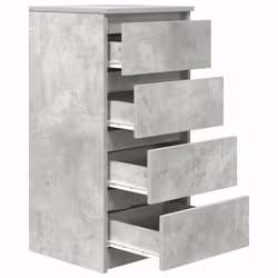vidaXL Sideboard Concrete Grey 37.5x35x76 cm Engineered Wood storage cabinet - Additional view 4