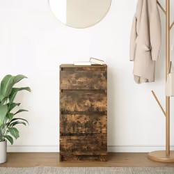 vidaXL Sideboard Smoked Oak 37.5x35x76 cm Engineered Wood storage cabinet